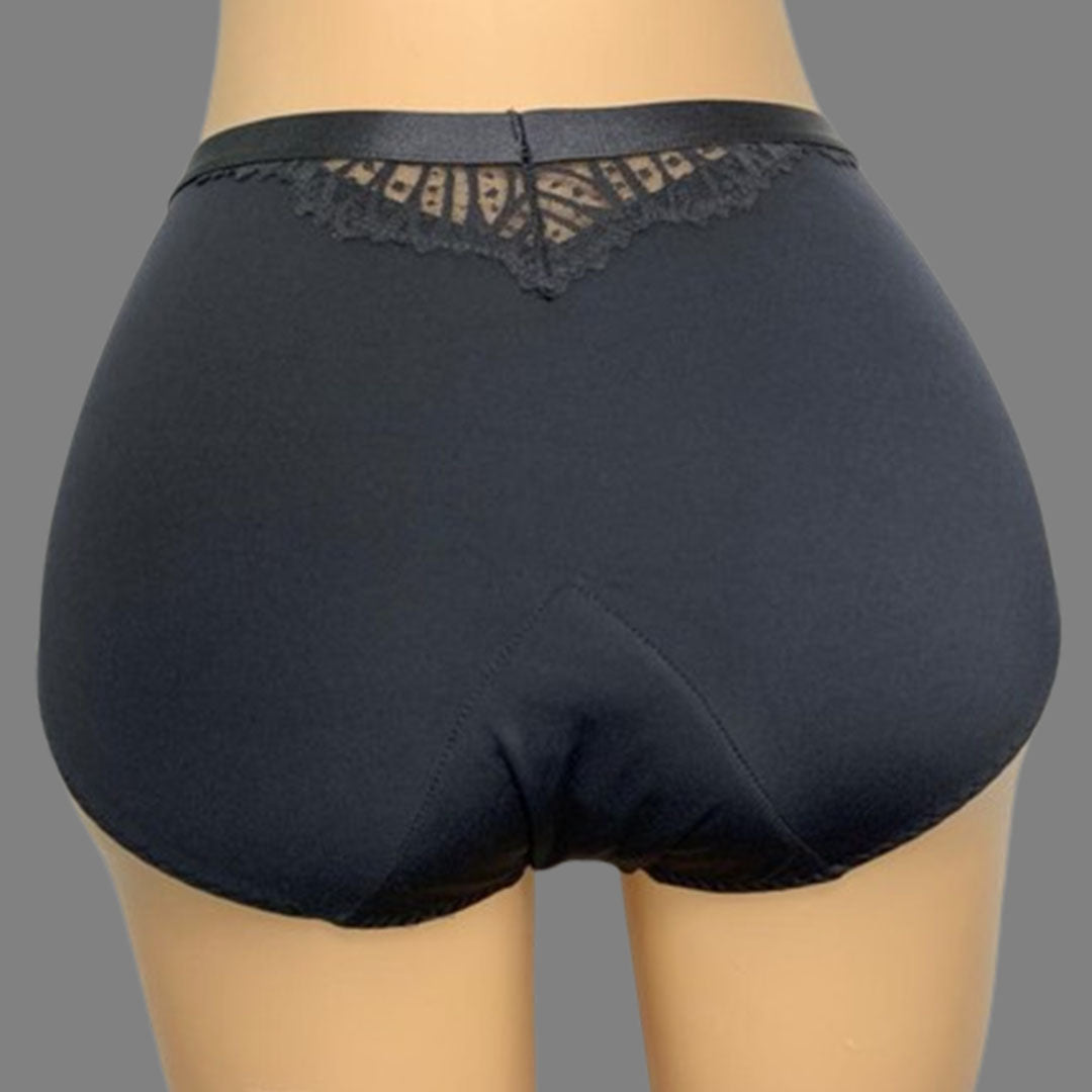 Culotte noire avec gaine (Flux abondants) 👙  3 culotte achetée =  Livraison gratuite