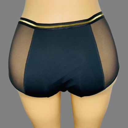 Culotte Noir avec or (Flux très abondants)👙 3 culotte achetée =  Livraison gratuite