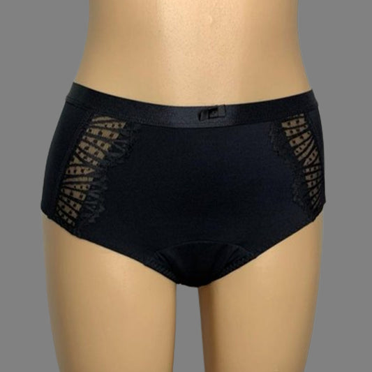 Culotte noire avec gaine (Flux abondants) 👙  3 culotte achetée =  Livraison gratuite